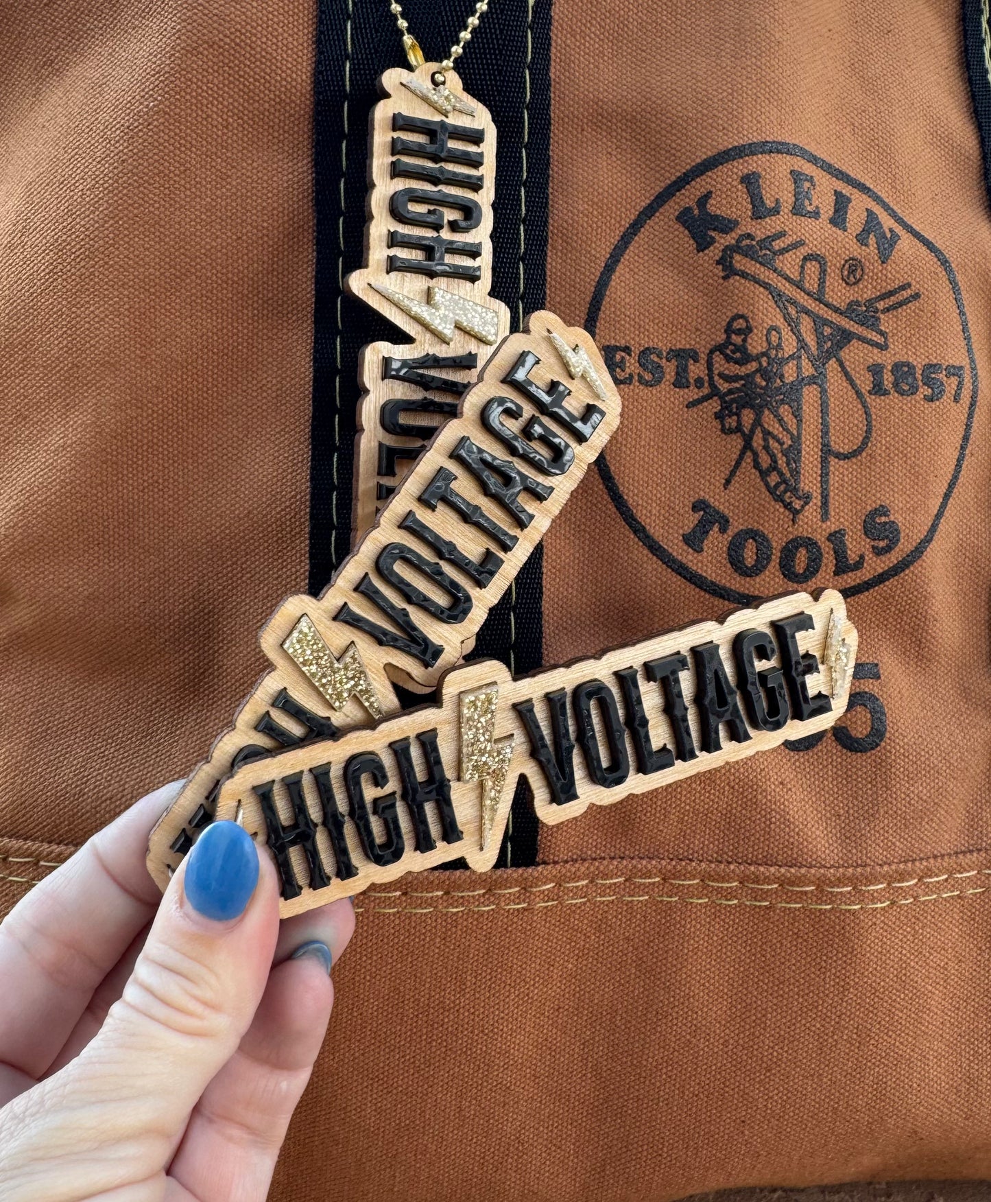 HIGH VOLTAGE Tote Charm