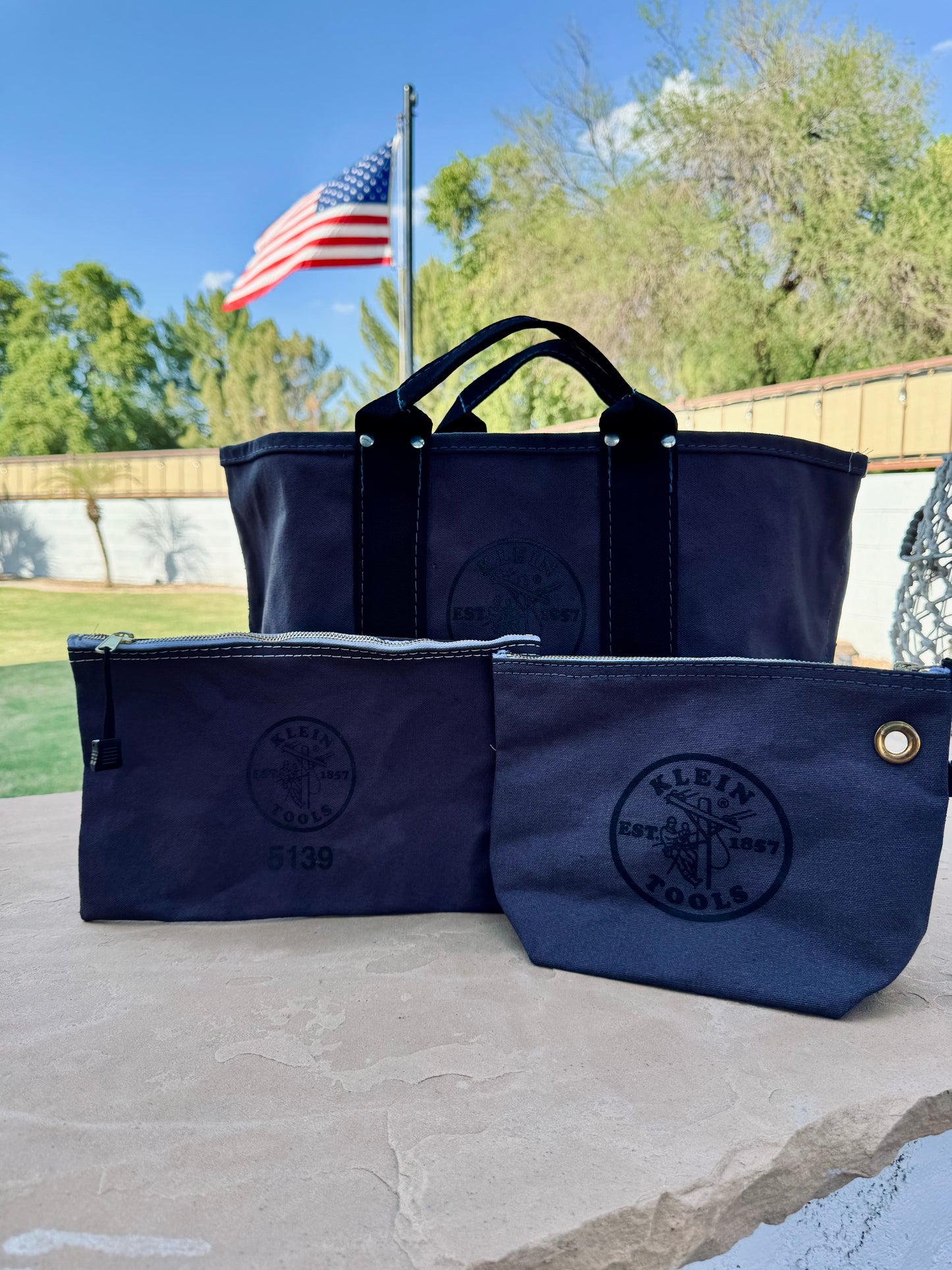 Grey Klein Tote