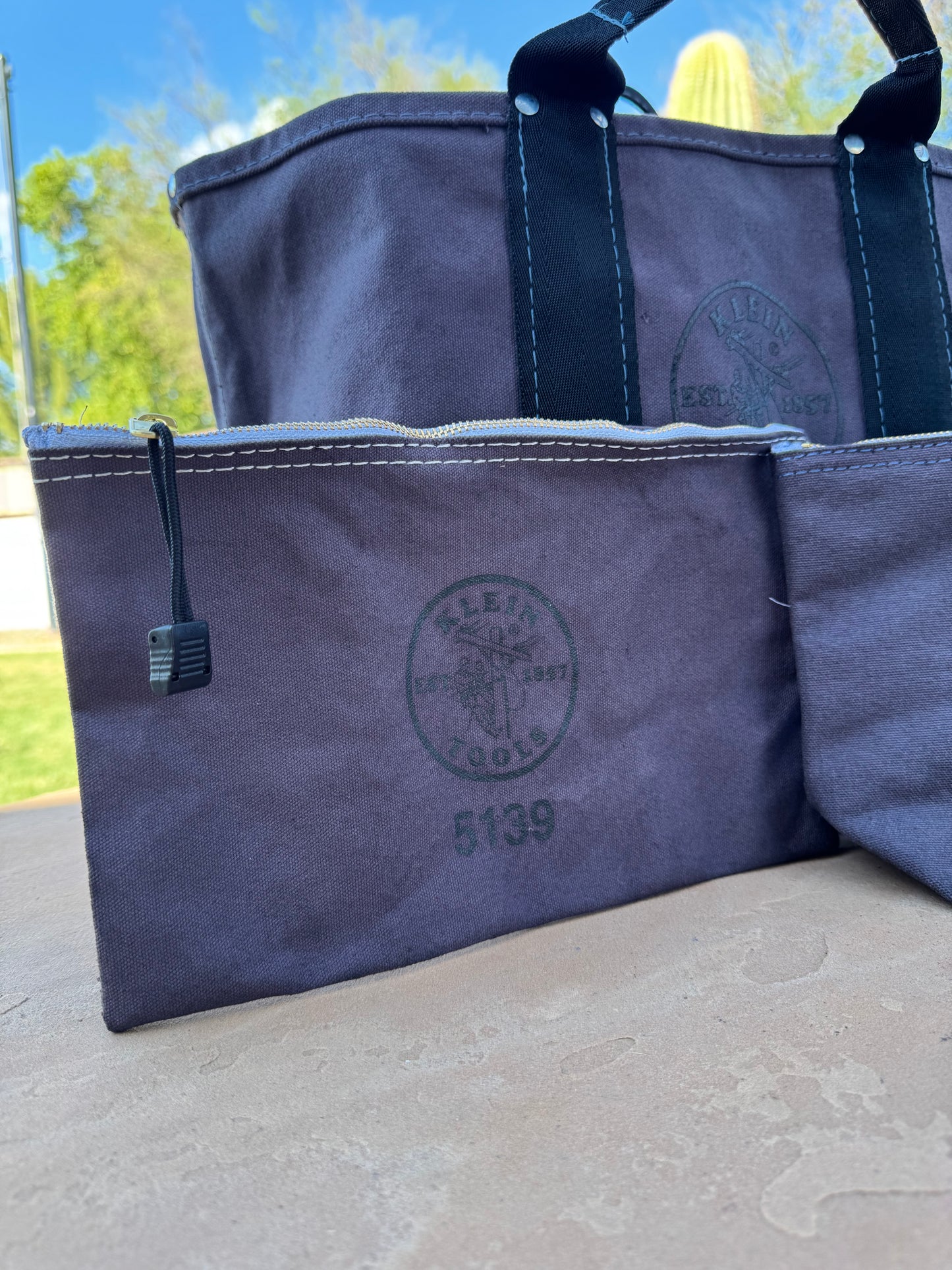 Grey Klein Tote