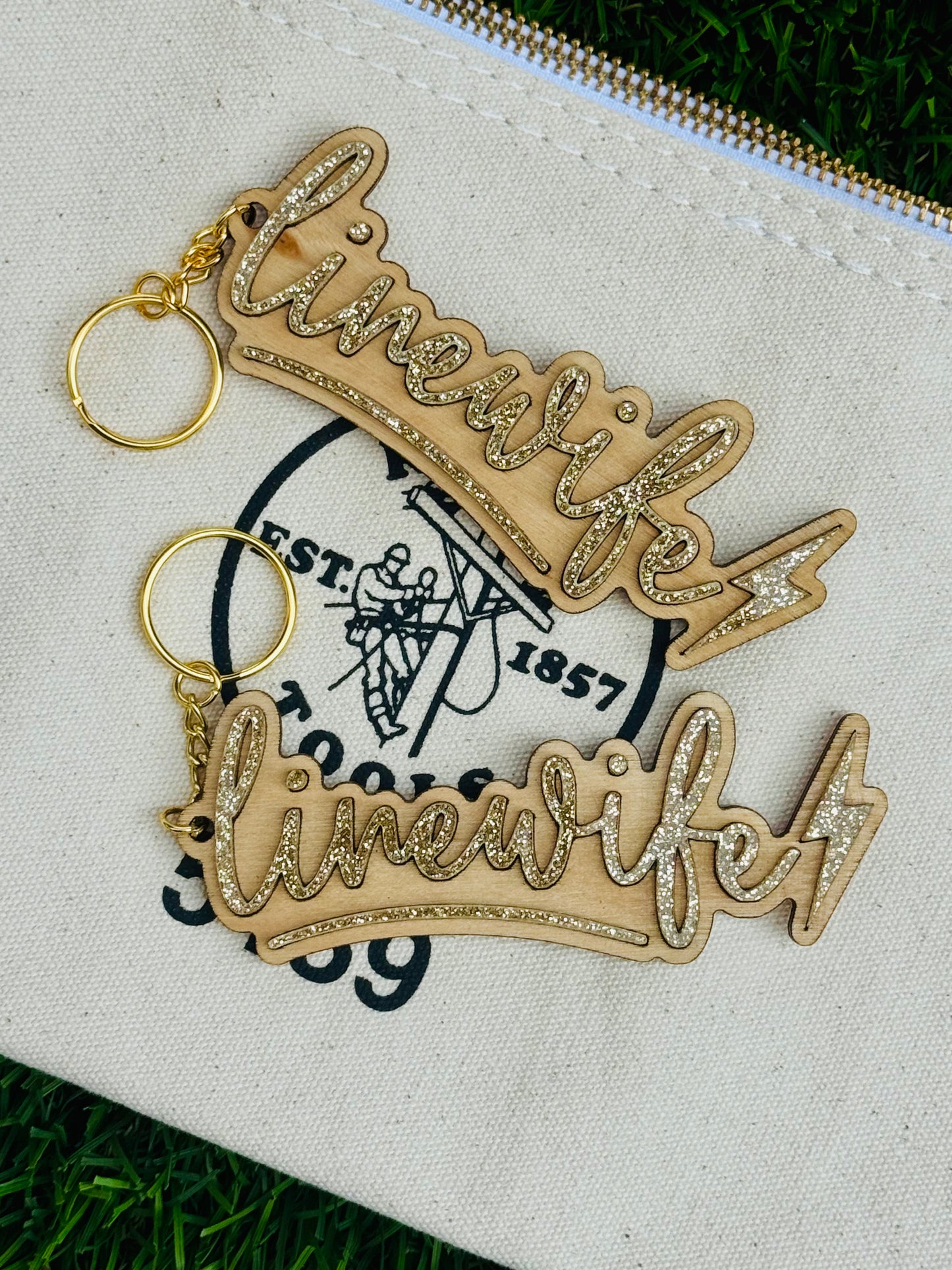 NEW! Sparkle Linewife Keychain