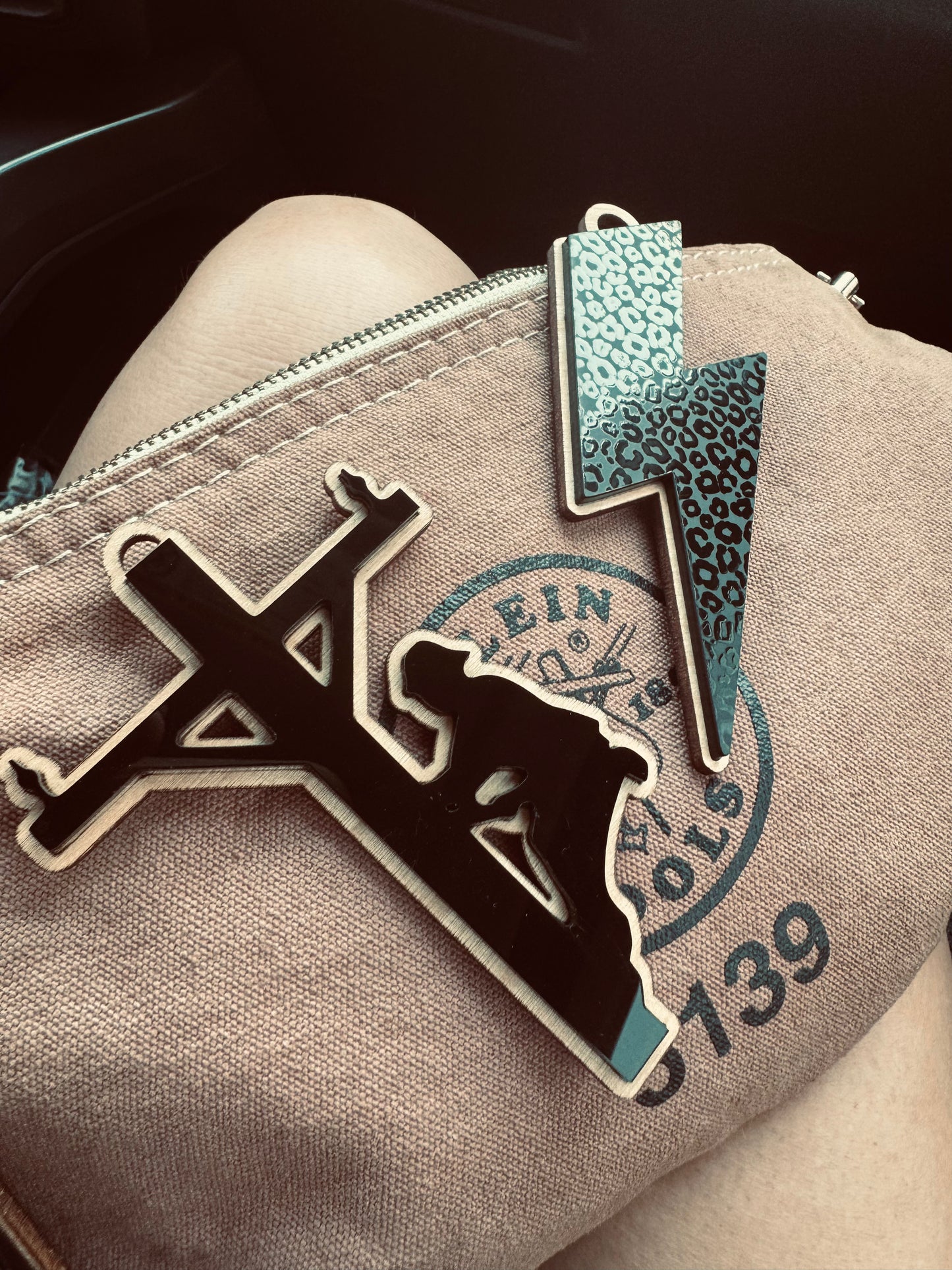 NEW OVERSIZED Lineman Tote Charm