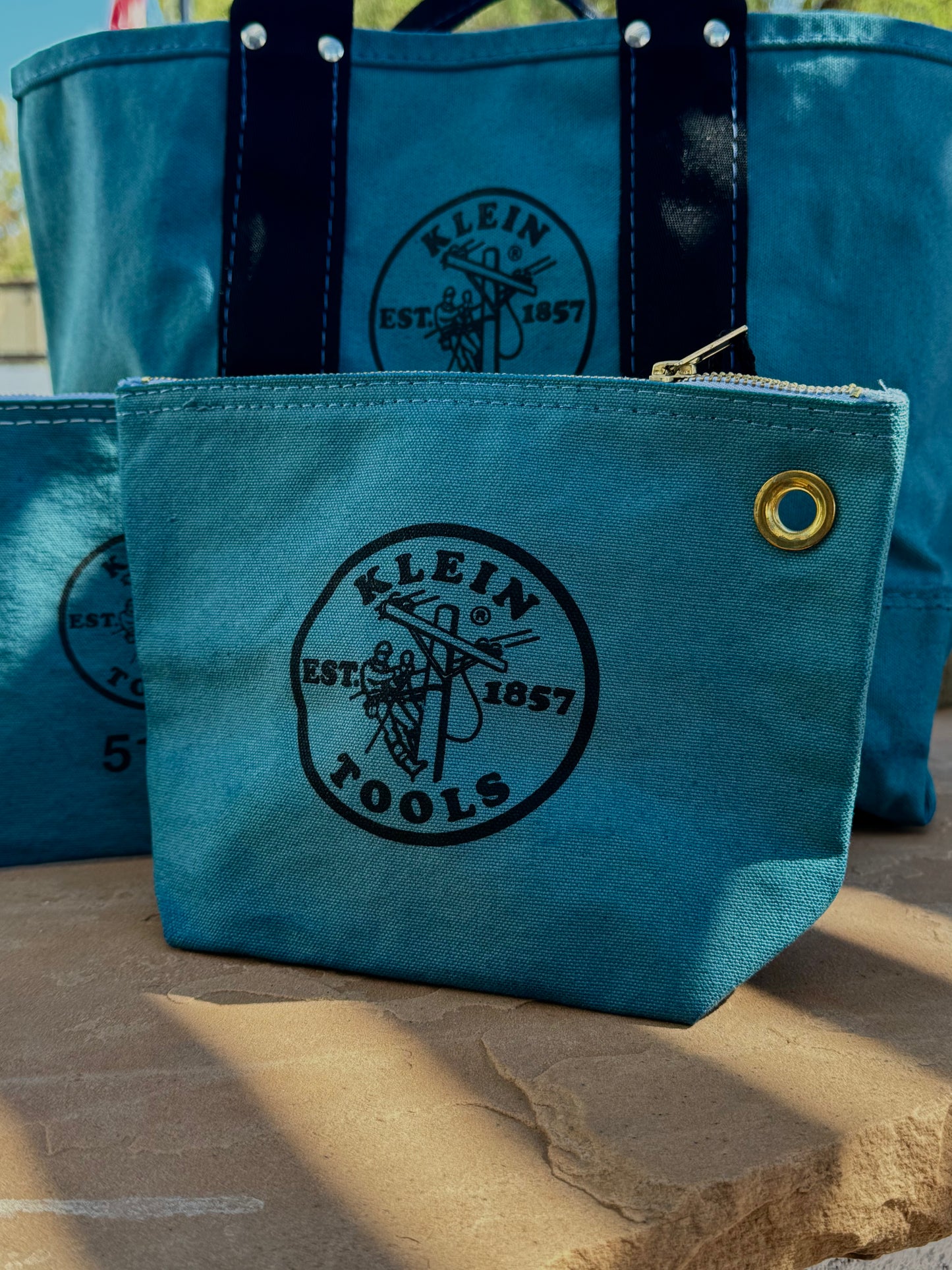 Dusty Teal Klein Tote