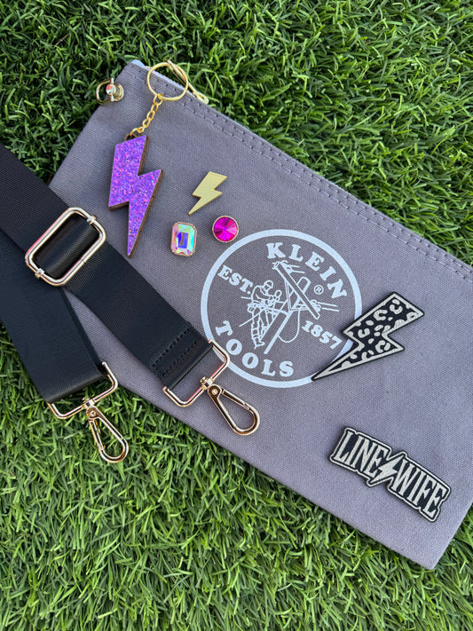 Funky Grey Crossbody